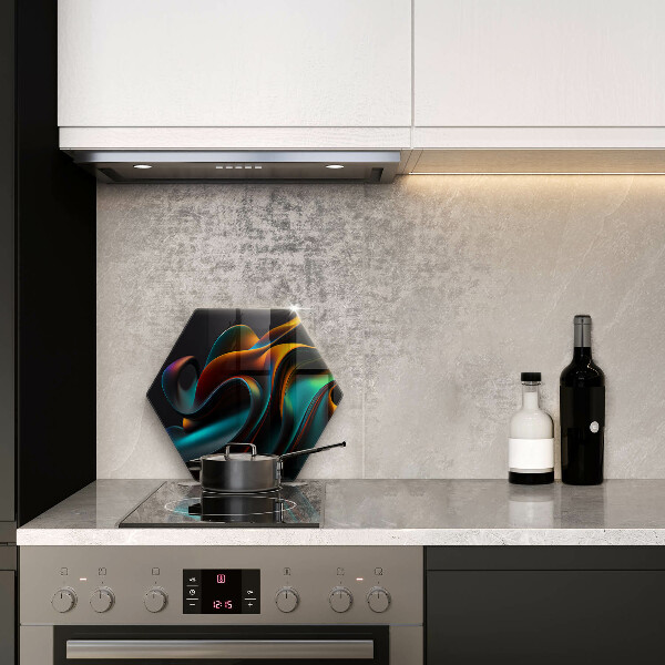 Tábua de cortar alimentos Abstração colorida