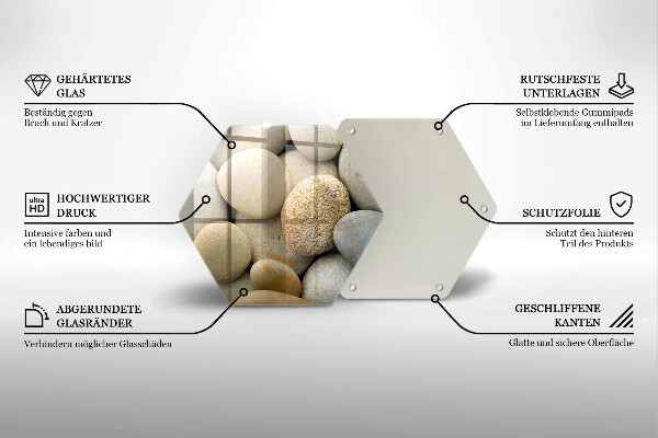 Tábua de corte Padrão de pedras ovais