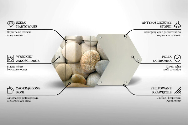 Tábua de corte Padrão de pedras ovais