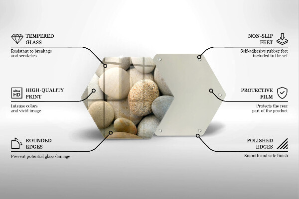 Tábua de corte Padrão de pedras ovais
