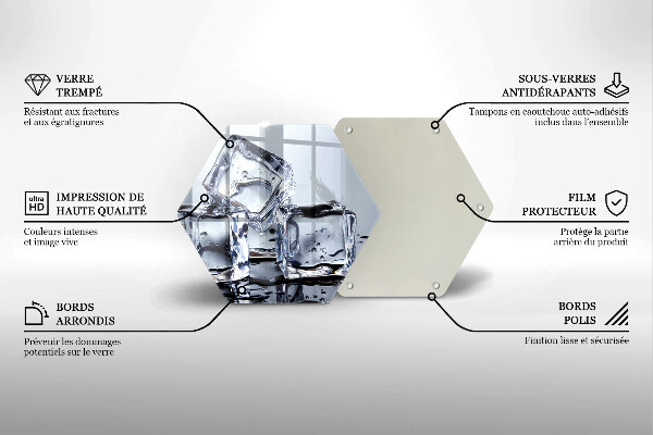 Tábua de cortar alimentos Cubos de gelo