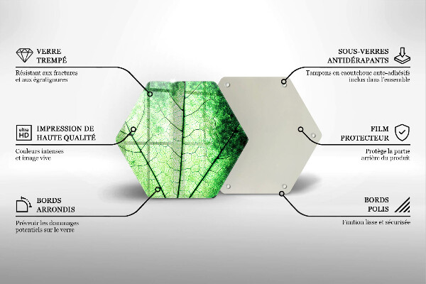 Tábua cozinha Nervuras decorativas das folhas