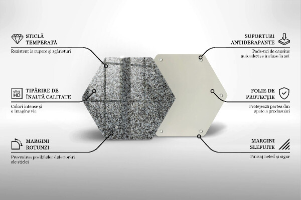 Tábua para cozinha Textura de pedra