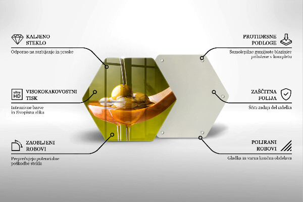 Tábua de cortar alimentos Azeite e azeitonas