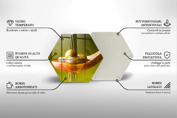 Tábua de cortar alimentos Azeite e azeitonas
