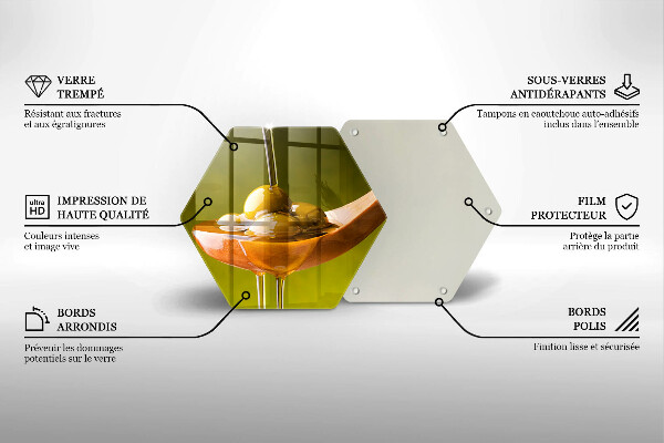 Tábua de cortar alimentos Azeite e azeitonas