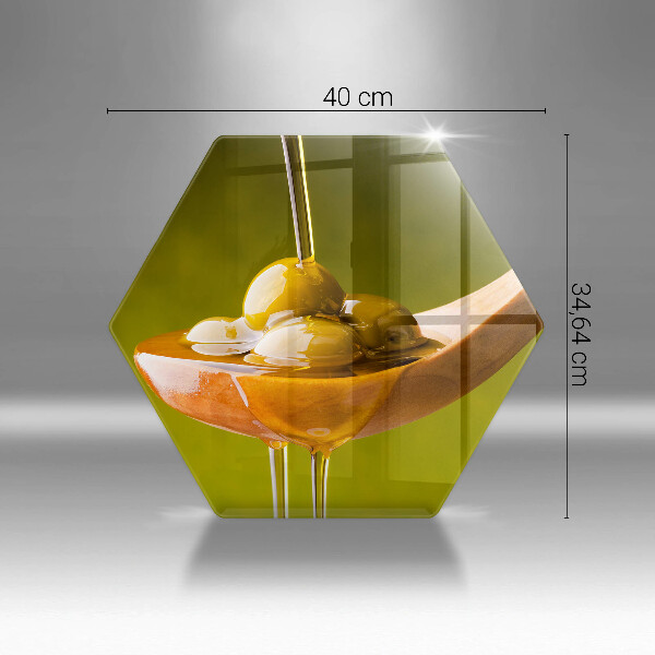 Tábua de cortar alimentos Azeite e azeitonas