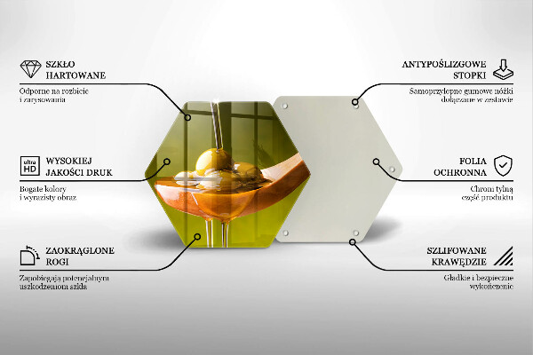 Tábua de cortar alimentos Azeite e azeitonas