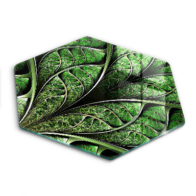 Tábua de corte de vidro Estrutura das nervuras das folhas