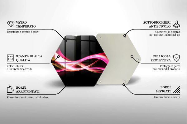 Tábua corte Fumaça neon abstrata