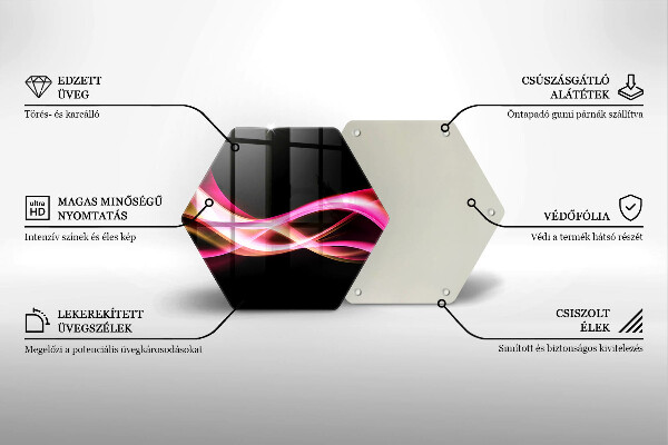 Tábua corte Fumaça neon abstrata