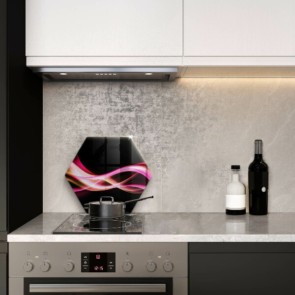 Tábua corte Fumaça neon abstrata