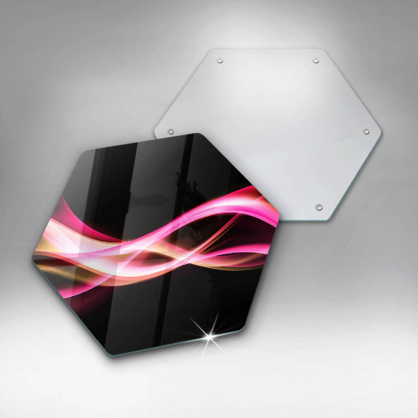 Tábua corte Fumaça neon abstrata