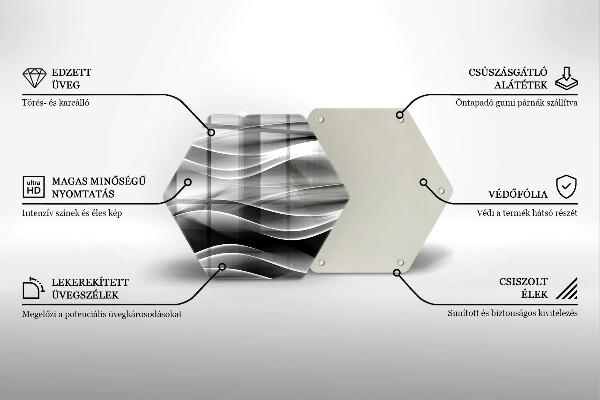 Tábua de cortar Linhas de fumaça abstratas