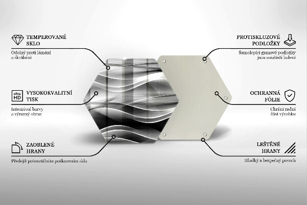 Tábua de cortar Linhas de fumaça abstratas