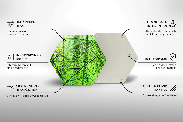 Tábua de cortar alimentos Natureza das nervuras das folhas