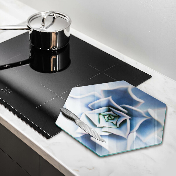 Tábua de vidro planta de flor