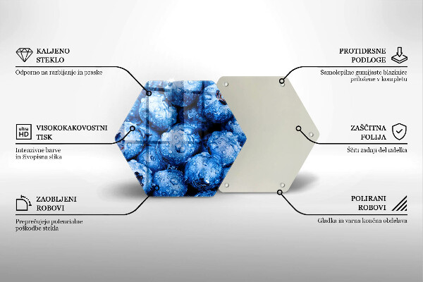 Tábua de cortar Mirtilos suculentos