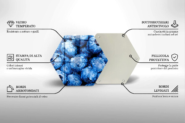 Tábua de cortar Mirtilos suculentos