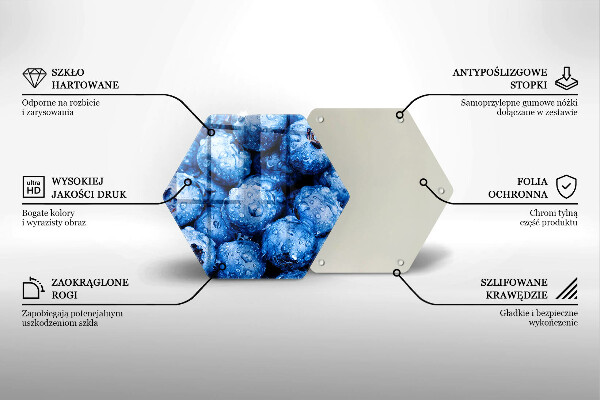 Tábua de cortar Mirtilos suculentos