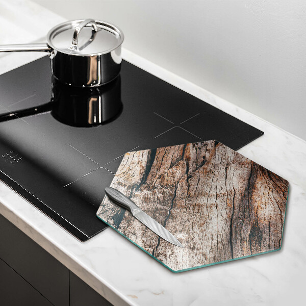 Tábua de cortar de vidro Estrutura de madeira