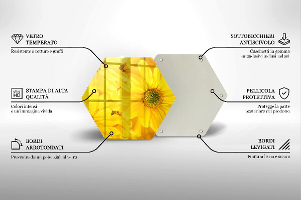 Tábua para cozinha Pétalas de flores