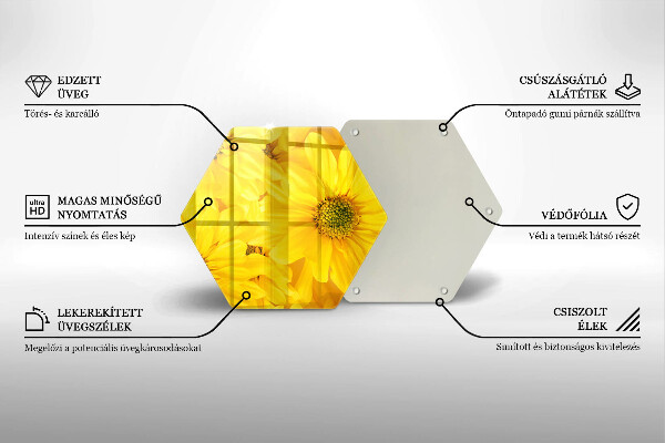 Tábua para cozinha Pétalas de flores