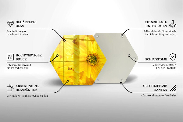 Tábua para cozinha Pétalas de flores