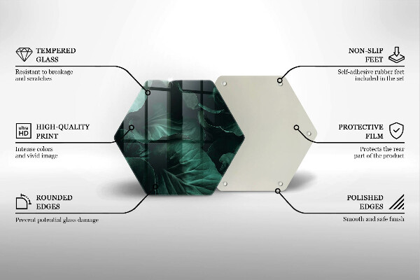 Tábua para corte Folhas escuras selvagens