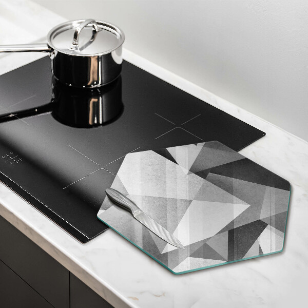 Tábua de corte de vidro Abstração concreta nítida