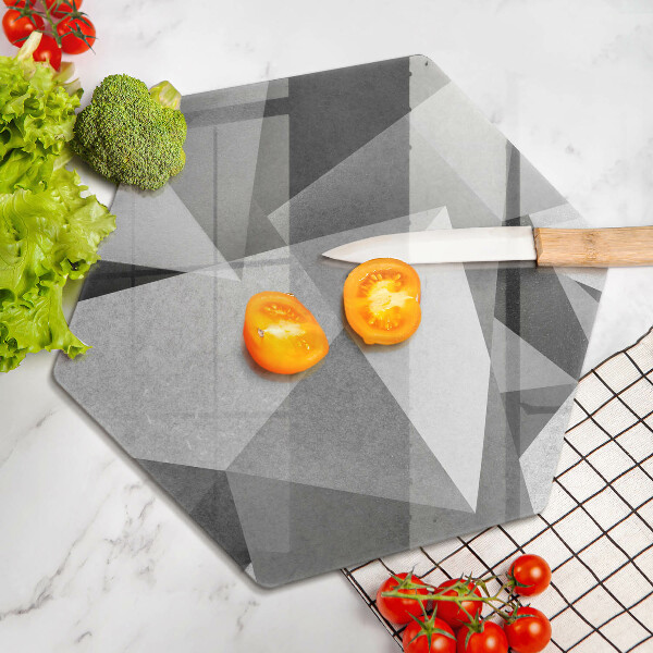 Tábua de corte de vidro Abstração concreta nítida