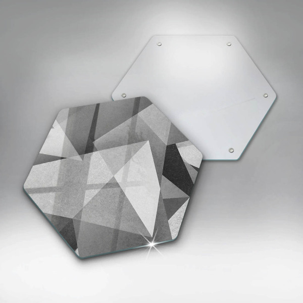 Tábua de corte de vidro Abstração concreta nítida