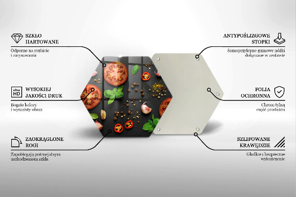 Tábua para cozinha Tomates e especiarias