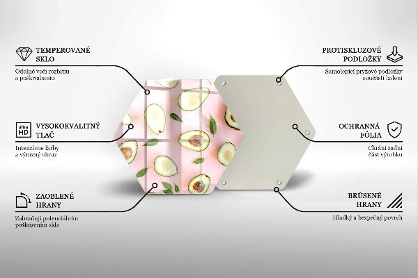 Tábua para cozinha Padrão de abacate