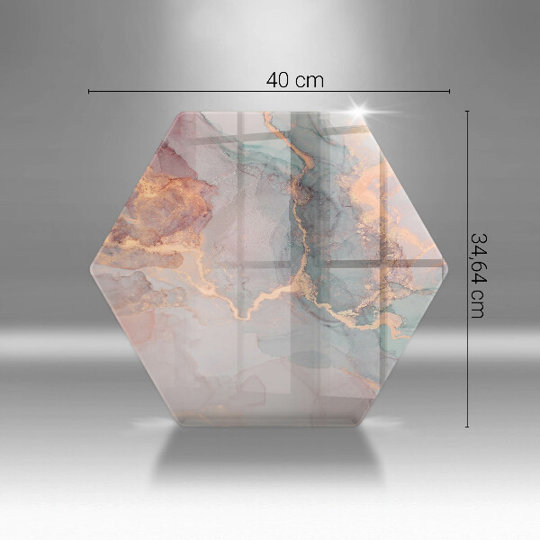 Tábua de cortar alimentos Mármore com ouro