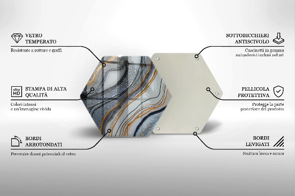 Tábua para corte pedra com ouro