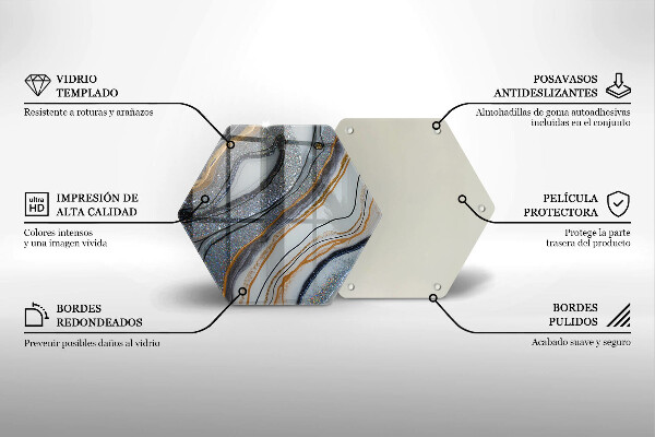 Tábua para corte pedra com ouro