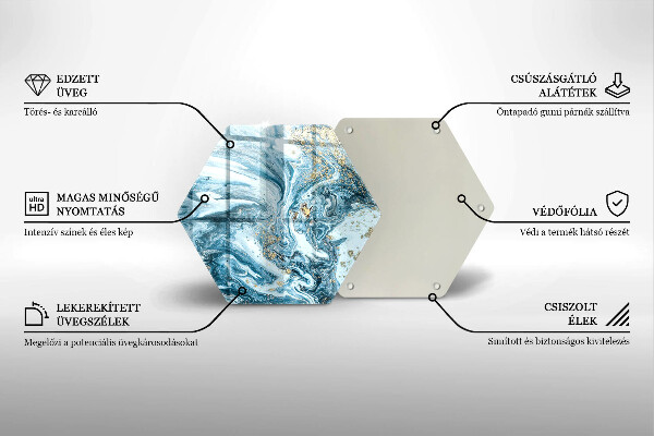 Tábua de corte Estrutura com ouro