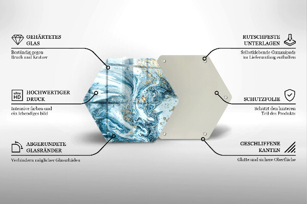 Tábua de corte Estrutura com ouro
