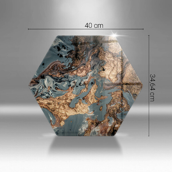 Tábua cozinha Estrutura de rocha dourada