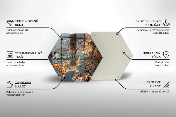 Tábua cozinha Estrutura de rocha dourada