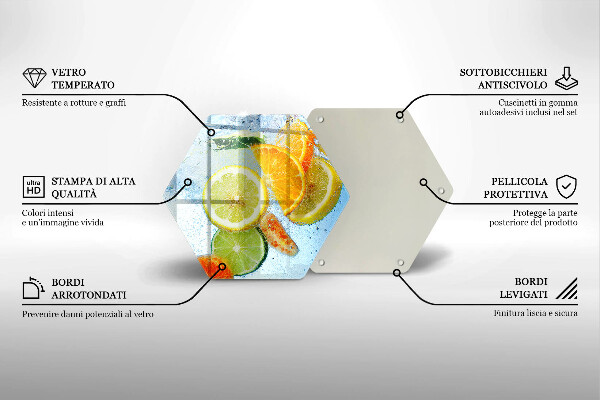Tábua corte Água cítrica suculenta