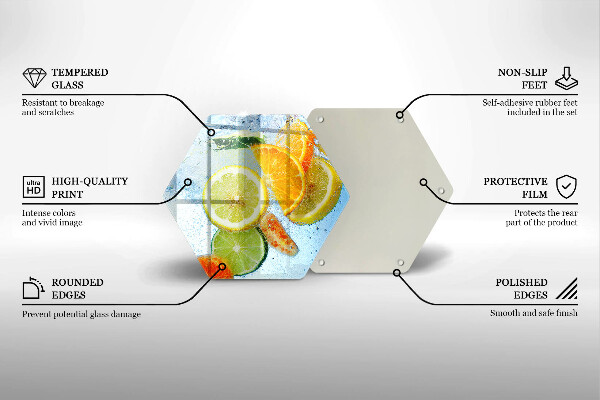 Tábua corte Água cítrica suculenta