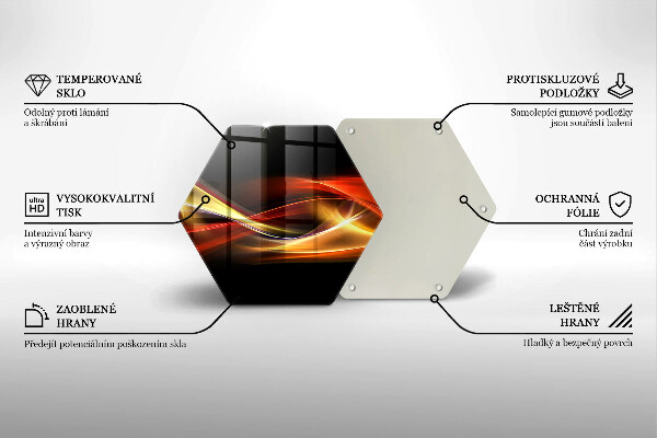 Tábua para cozinha Fumaça e luz abstratas