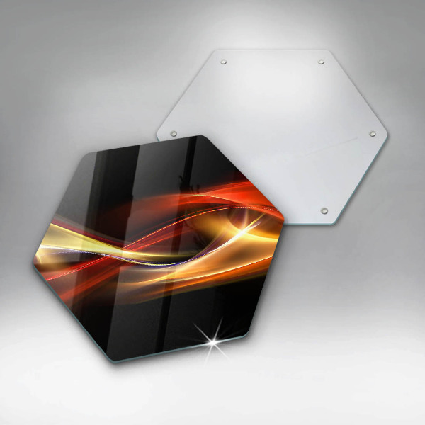 Tábua para cozinha Fumaça e luz abstratas