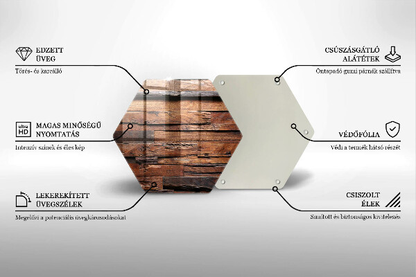 Tábua de vidro Tábuas de madeira decorativas