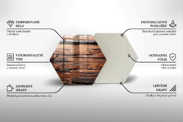 Tábua de vidro Tábuas de madeira decorativas