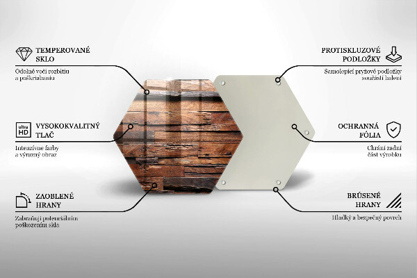 Tábua de vidro Tábuas de madeira decorativas