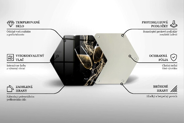 Tábua para cozinha Taças de champanhe