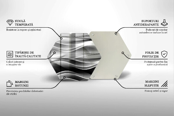 Tábua de corte Linhas suaves de abstração